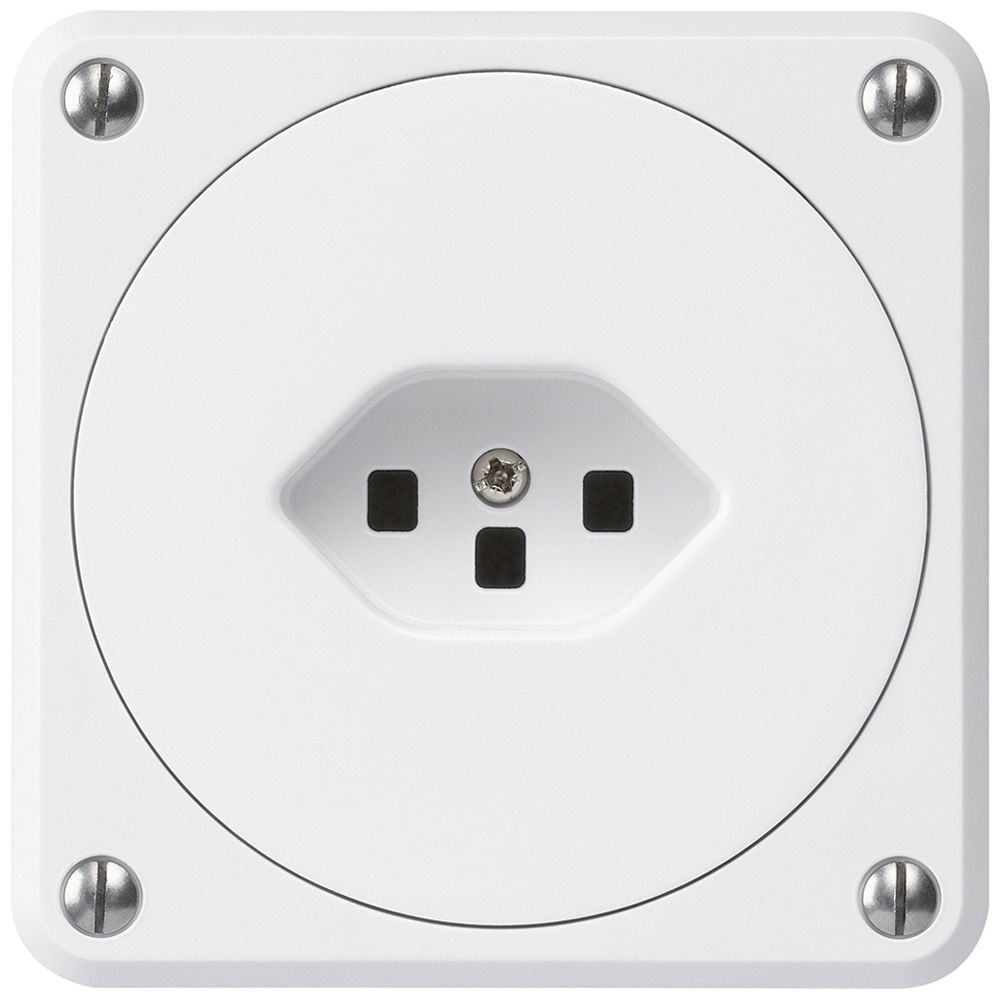 Prise ENC robusto type 23 blanc sans clapet