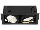 Downlight LED SLV KADUX 2×27W 3400lm 940 30° DALI 370×195mm noir