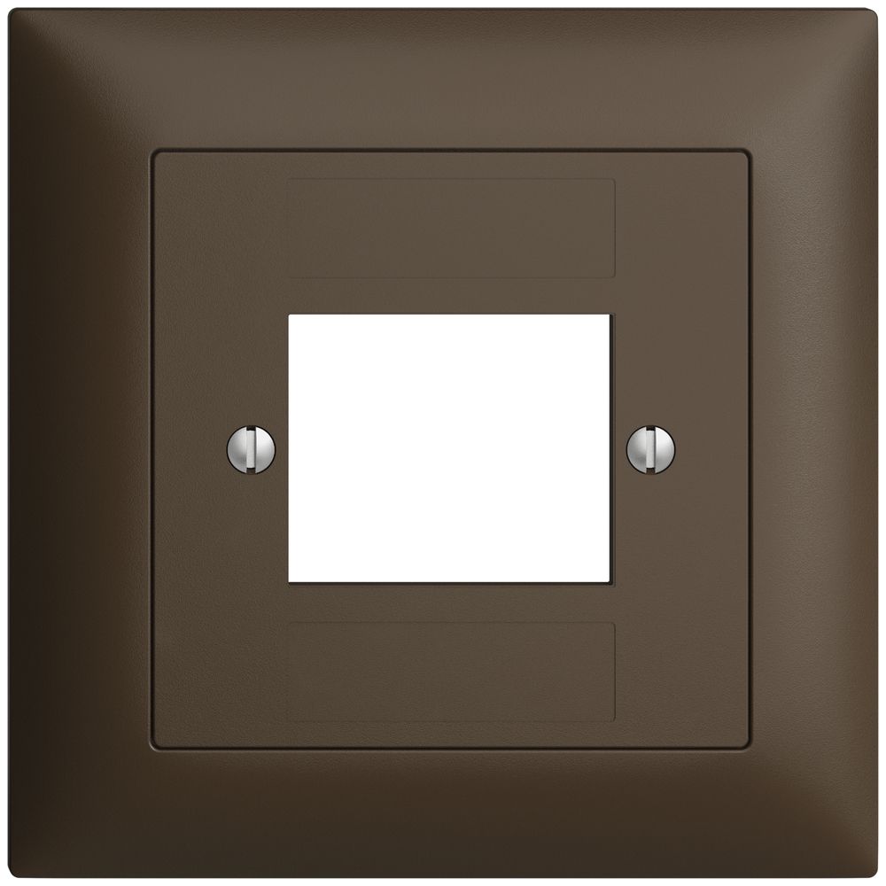 Kit frontale EDIZIOdue coffee 88×88mm 4×RJ45