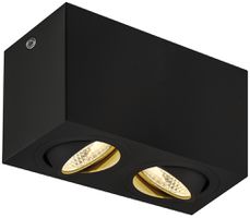 Plafoniera LED SLV TRILEDO DOUBLE CL 16W 1100lm 3000K 38° 163×85×95mm nero