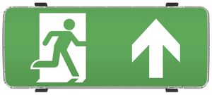 LED-Rettungszeichenleuchte Sylvania LifeSafe IP65 Aufbau/Einbau 650lm 3hPt sz