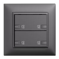 Kit de montage ENC Edue zeptrionAIR, WLAN, LED-RGB, 2×touche, 2×commande grf