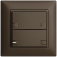 Pulsante INC KNX 2×EDIZIOdue colore coffee RGB con LED