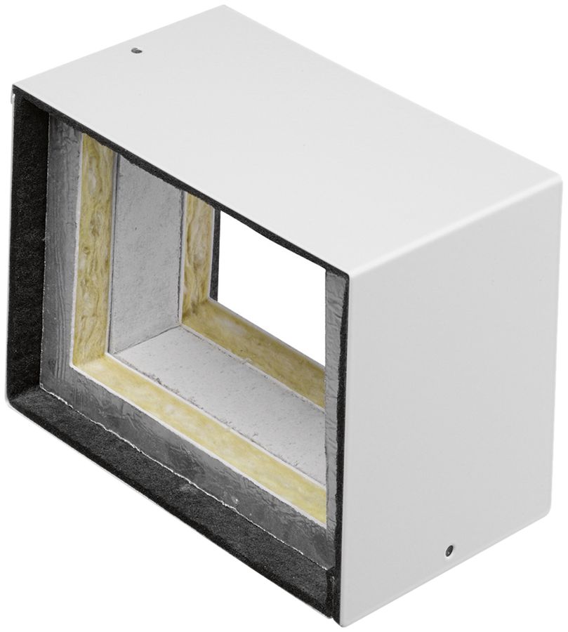 Anpassstück tehalit FWK 3E 100×160mm, verkehrsweiss