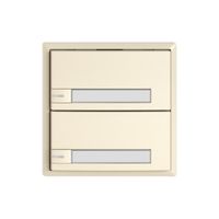 Poussoir KNX RGB EDIZIO.liv SNAPFIX® capteur temp.RGB-LED étiqu.2×com.1T cr