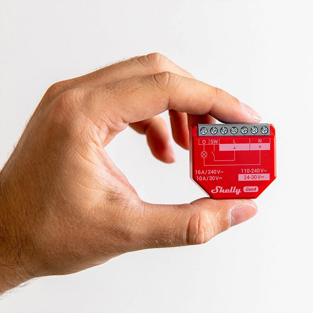 EB-RF-Schaltaktor Shelly 1PM Gen4 Zigbee/Bt/Wi-Fi 1-Kan 110…240V 4Stk