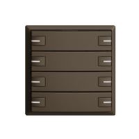 KNX-Taster RGB EDUE, 250mW, m.RGB-LED, 8×Taste, 1×Tastenb., cof