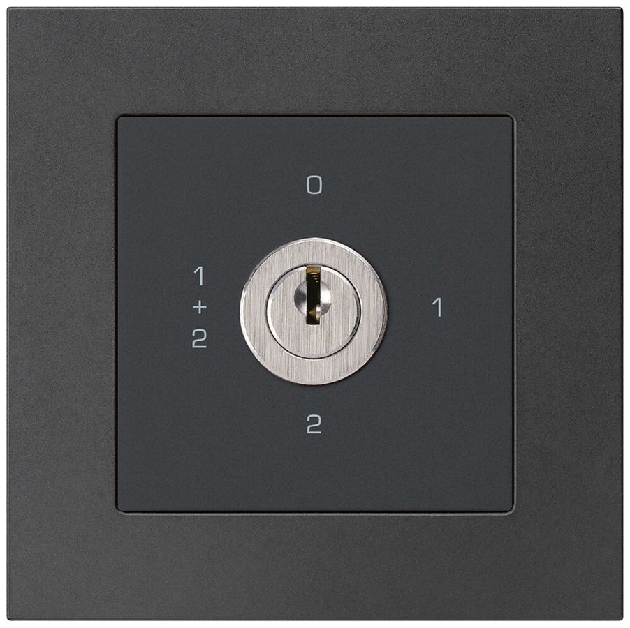 Interruttore rotativo INC kallysto.pro 1/1L nero con serratura Kaba 8