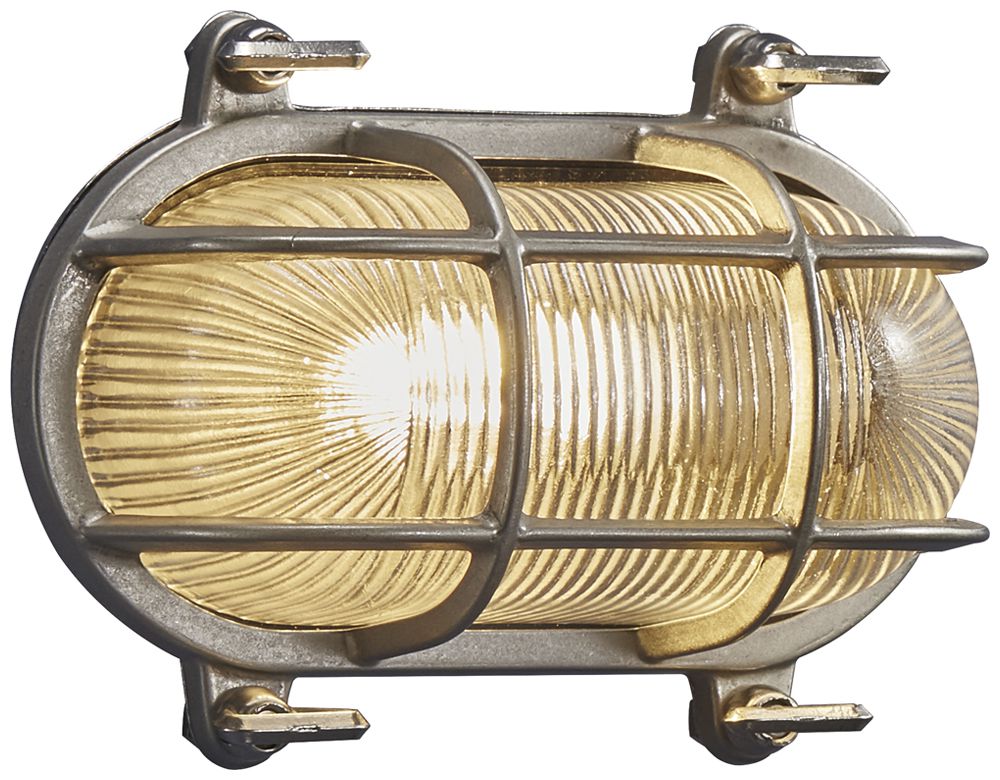 Decken-/Wandleuchte Nordlux Helford 1×E27 12.5W IP64 190×125mm Nickel