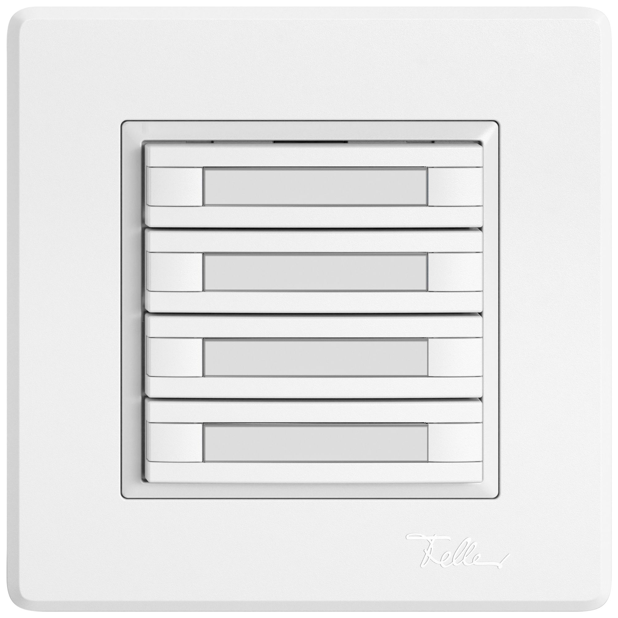 Poussoir KNX RGB ENC EDIZIO.liv SNAPFIX® capteur temp.s.LED étiqu.8× comm.1T bc