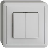 AP-Druckschalter EDIZIOdue 1/3+3/1P hellgrau