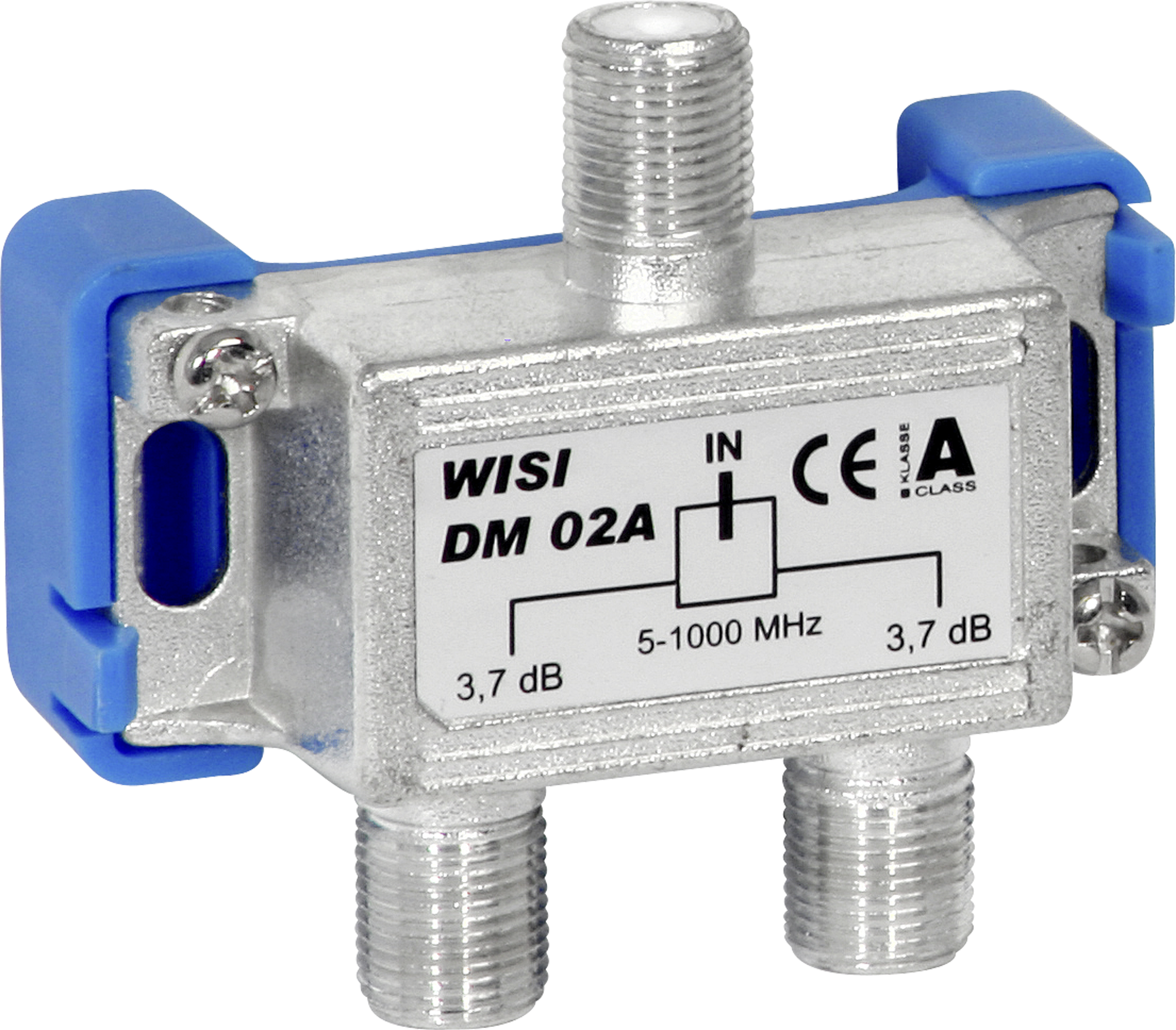 F-Verteiler WISI DM02B 2-fach 3.7dB 5…1000MHz