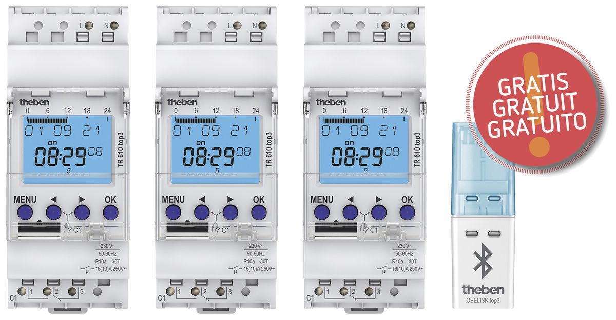 Aktionspaket Theben 3×TR 610 top3 +gratis OBELISK top3