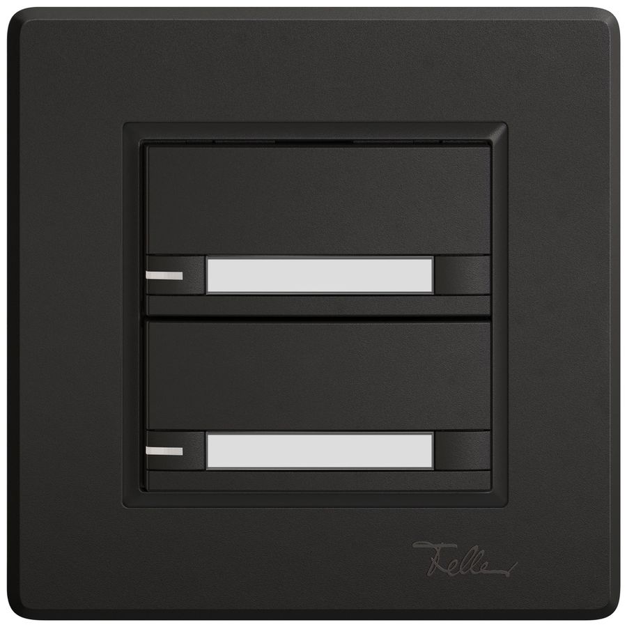 UP-Universaltaster EDIZIO.liv UNI SNAPFIX® m.LED RGB 2× 2-Tbed.Pap.sz