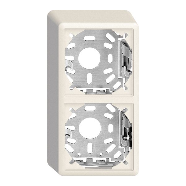 Kappe mit Grundplatte 54/39mm für Kombination FX vertikal/horizontal weiss