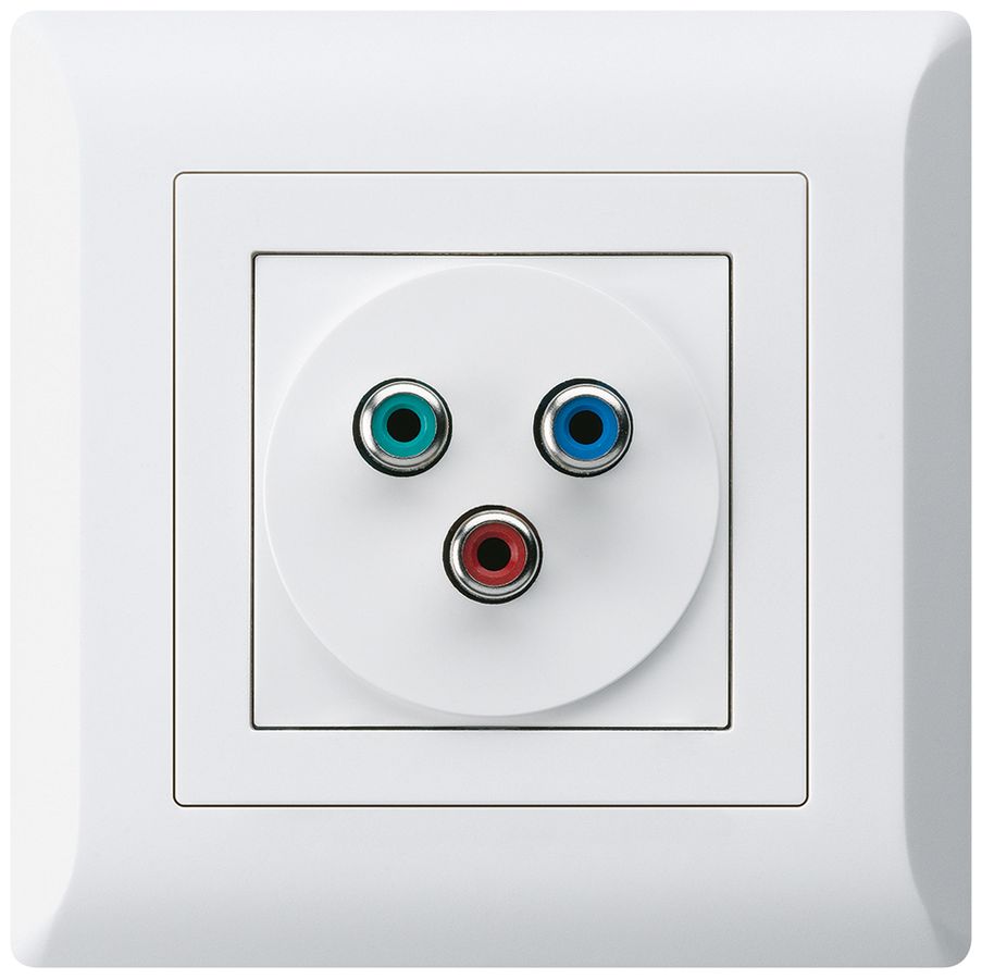 UP-Anschlussdose kallysto.line YUV Video RGB weiss