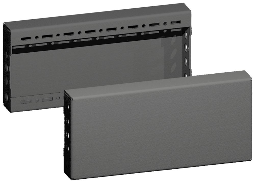 Cache-socle Rittal VX 8660.031 100mm kit latéral noir acier 2pcs