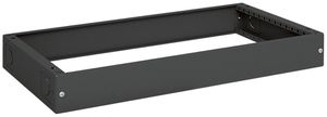 Zoccolo Hager univers 100×800×400mm per armadio FR nero RAL 9005
