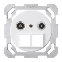 UP-Multimediadose basico TV-R Bauart B 4dB 2GHz weiss