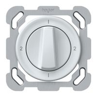 UP-Drehschalter origin Umschalter 3/1L 16A 250V 1-2-1-2 77×77mm weiss