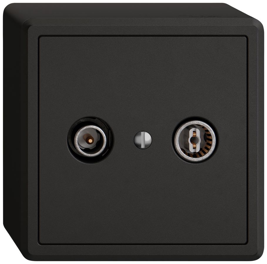 Prise antenne AP TV-R EDIZIO.liv SNAPFIX® prise de passage 19dB no