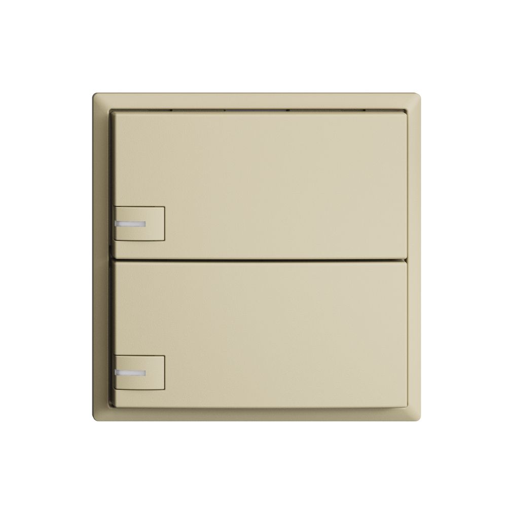 Pulsante INC KNX 2×EDIZIOdue vanille RGB con LED