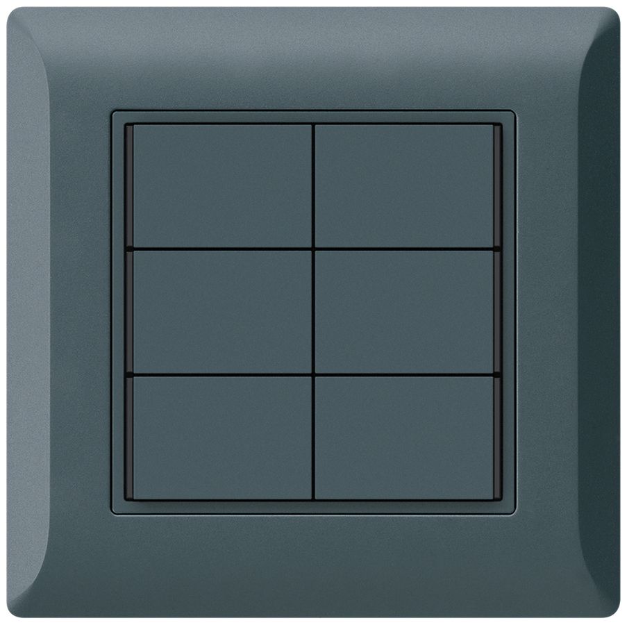 UP-Taster KNX KLI 6×Tasten 6×Betätigungspunkte LED anthrazit