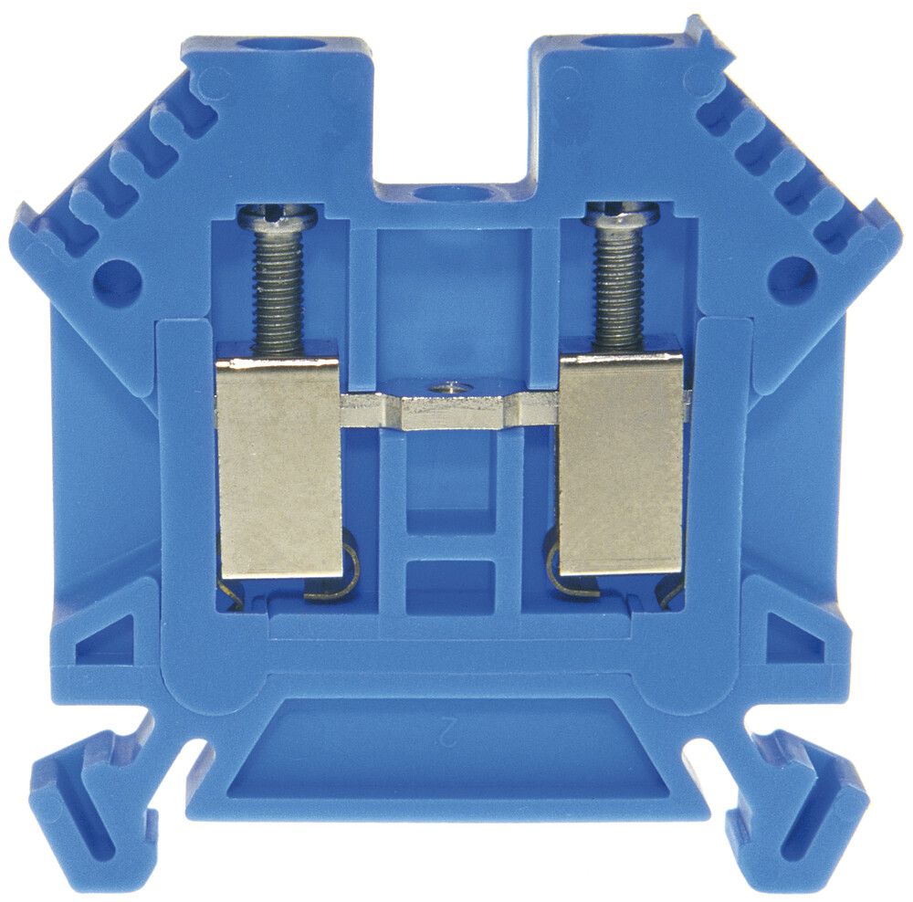 Durchgangs-Reihenklemme Woertz Ex 0.5…4mm² 32A 1000V Schraubansch.2×1 TH35 blau