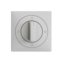 Kit frontal EDIZIOdue 0-1-0-2 60×60mm gris clair pour interrupteur rotatif