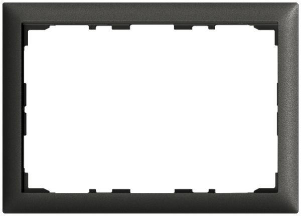 Cadre de recouvrement EDIZIOdue colore pour KNX-Panel 7" noir