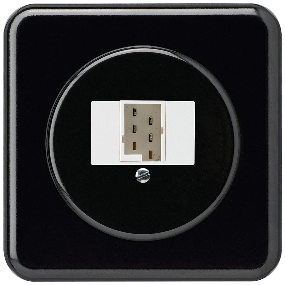 UP-Anschlussdose basico 1×TT83 schwarz