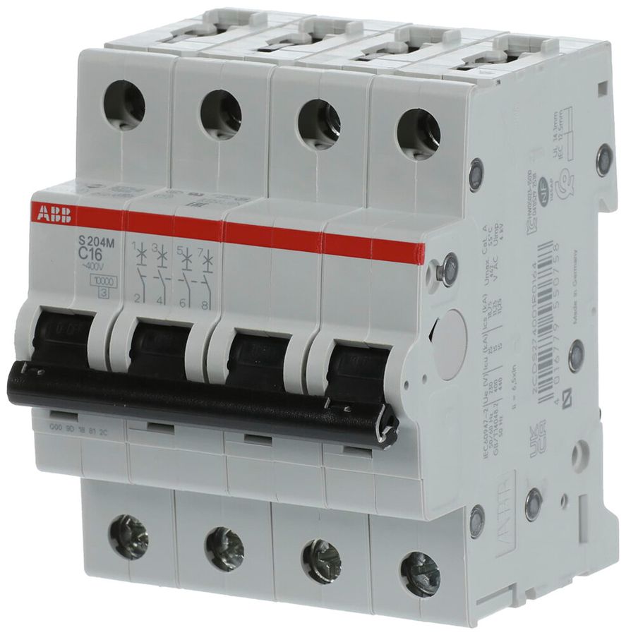 Leitungsschutzschalter ABB S204M-C16 16A C 10kA