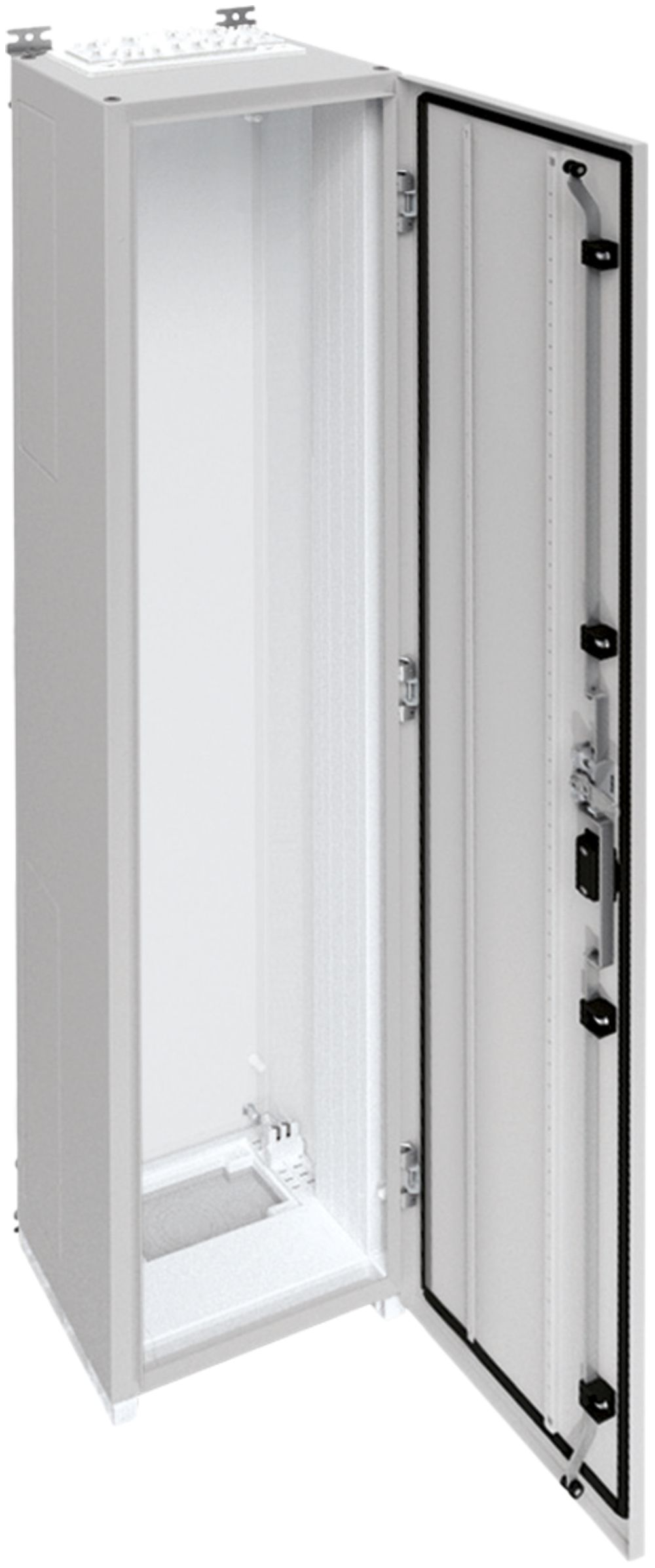 Armadio murale Hager univers con porta piena CP II IP55 1550×300×275mm RAL 7035