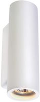 Wandleuchte SLV PLASTRA, 2×GU10 35W Gips rund IP20 weiss