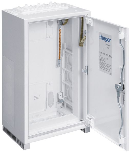 Armoire murale Hager Univers 108 modules 3 rangées 36UM SK I IP54 blanc