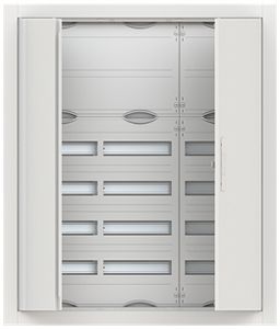 Distributeur ENC ABB ComfortLine 6 rangées 144UM a.bornes&porte 865×1014×125mm