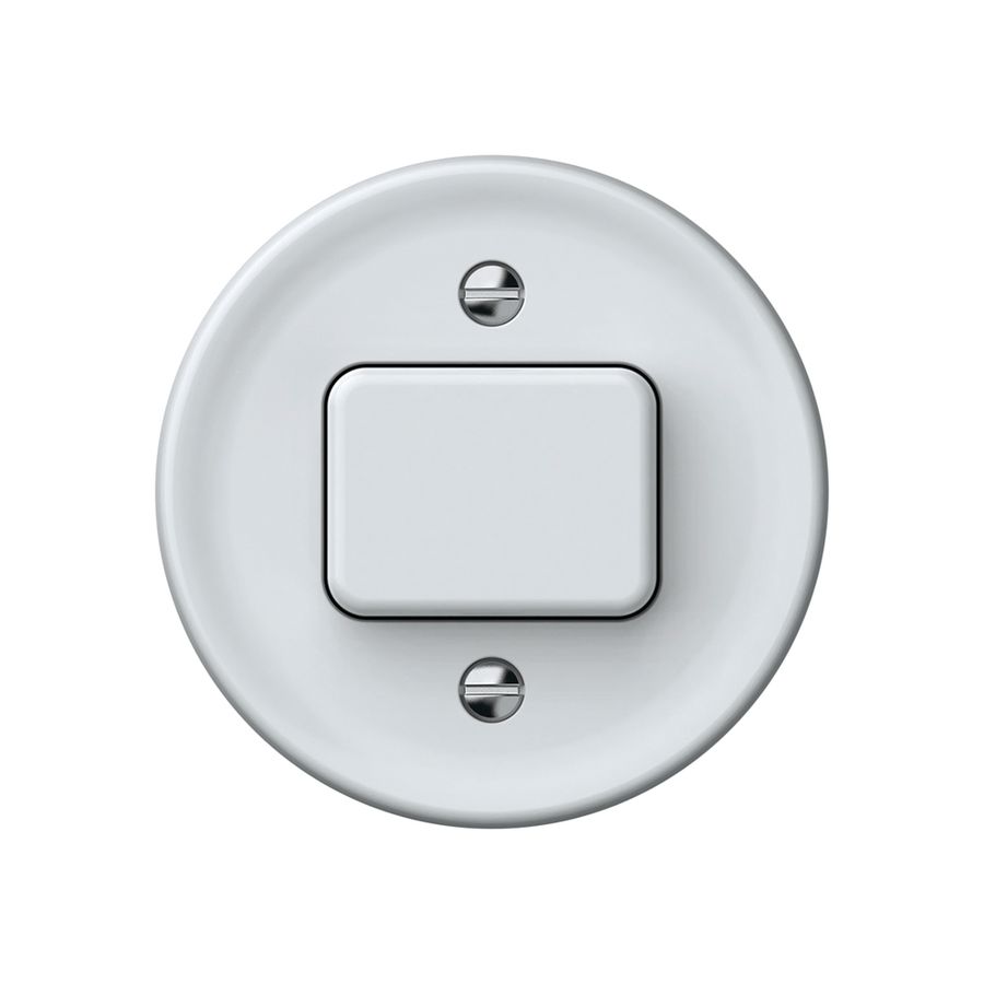 Interruttore a pulsante origin sch 6 60×60mm bianco