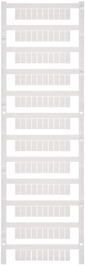 Klemmenmarkierer Weidmüller MultiFit 10×5mm Phoenix/Wieland/Legrand PA66 weiss