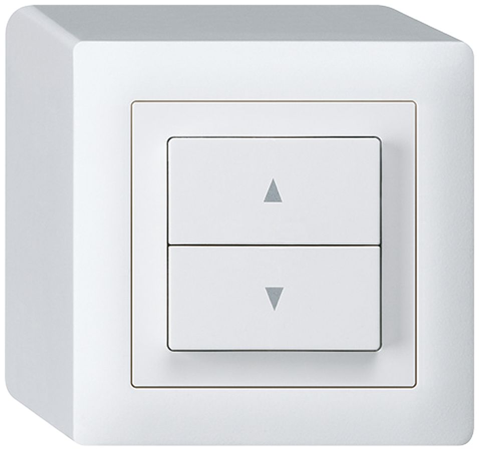 Interruttore per tapparelle AP kallysto 2 tasti di comando bianco mors.innesto