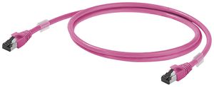 Câble patch Weidmüller CabinetLine cat.6 LSZH RJ45/RJ45 0.2m magenta
