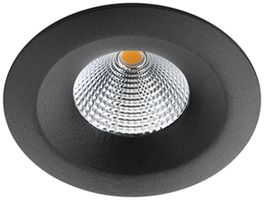 LED-Downlight SG UniLED IsoSafe 7W 630lm 930 IP20/IP54 42° DIM Ø94mm schwarz