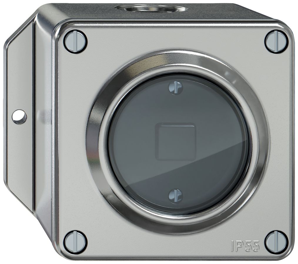 AP-Taster KNX RGB ELEMENT 1 Taste mit LED IP55 aluminium