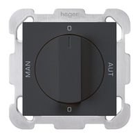 Interruttore rotativo INC 0-Hand-0-Aut. kallysto 2/1L nero con manopola