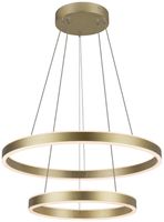 Luminaire suspendu LED SLV ONE DOUBLE PHASE 35W 1230lm 3000K Ø600mm laiton