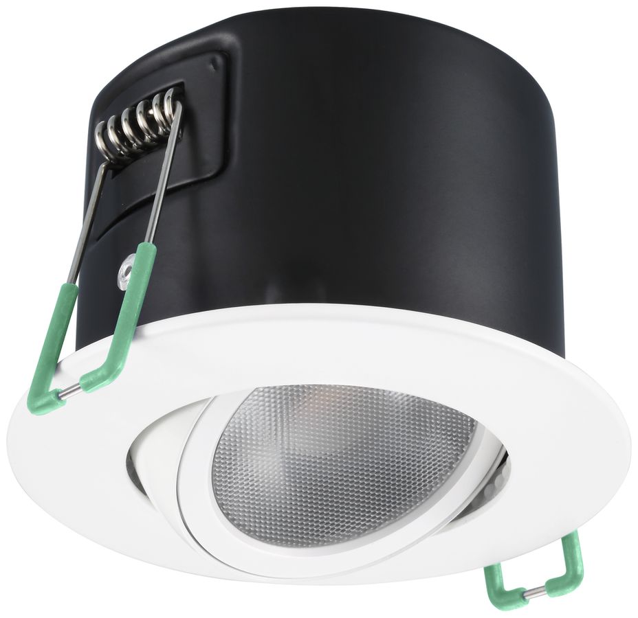 Downlight LED Sylvania OBICO FIRE 8.2W 820lm 930/940 IP65 38° VAR Ø96mm blanc