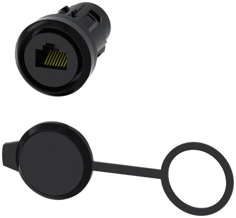 Modulo di connessione Siemens SIRIUS ACT RJ45/RJ45 cat.5e nero plastica