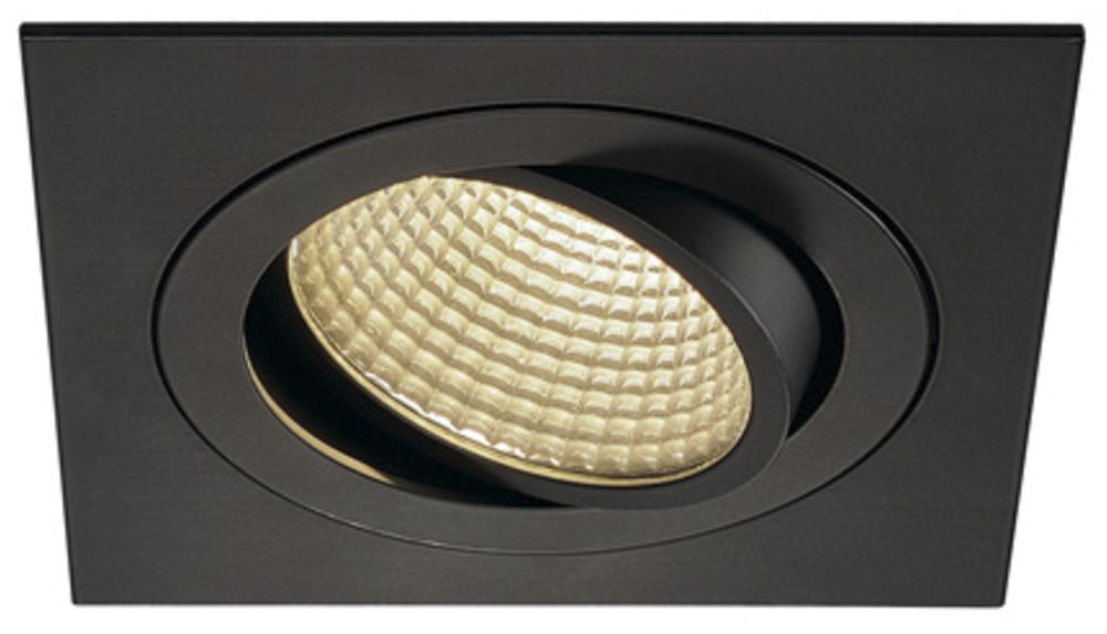 EB-LED-Downlight SLV NEW TRIA, 12W 1100lm 3000K 38° eckig IP20 mattschwarz