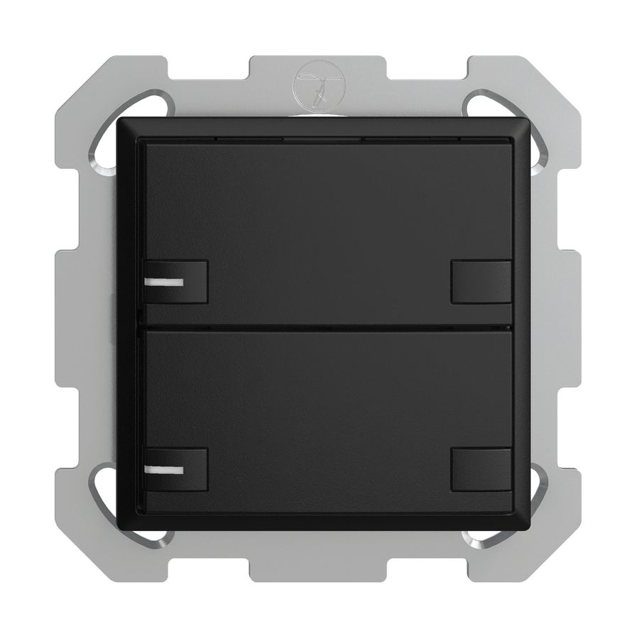 Poussoir KNX RGB ENC EDUE, 250mW, a.LED RGB, 2×poussoir, comm.2×touches, no