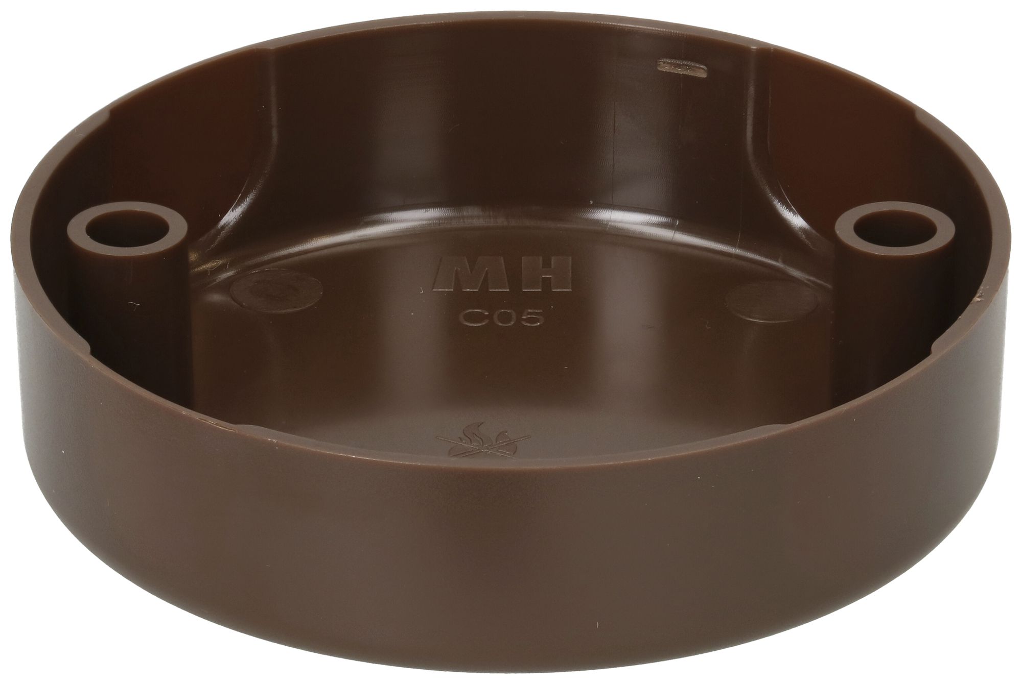 Deckenrosette MH 2×Befestigungslöcher Ø83×21mm braun