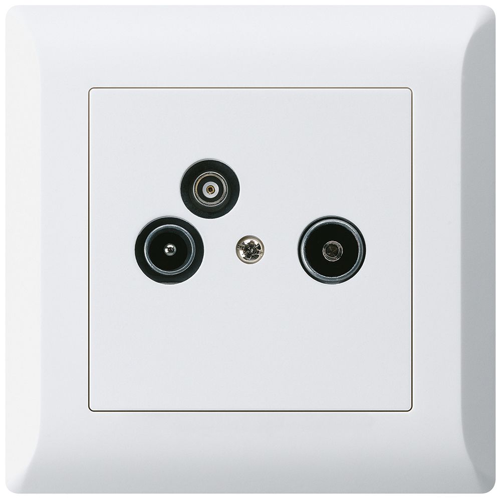 UP-Antennendose R/TV-Daten kallysto.line 2GHz 14db weiss